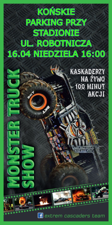Monster Truck Show w niedzielę. Mamy bilety!