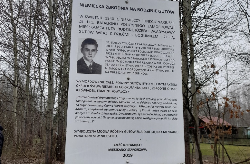 Wspominali wymordowaną rodzinę Gutów ze Stąporkowa