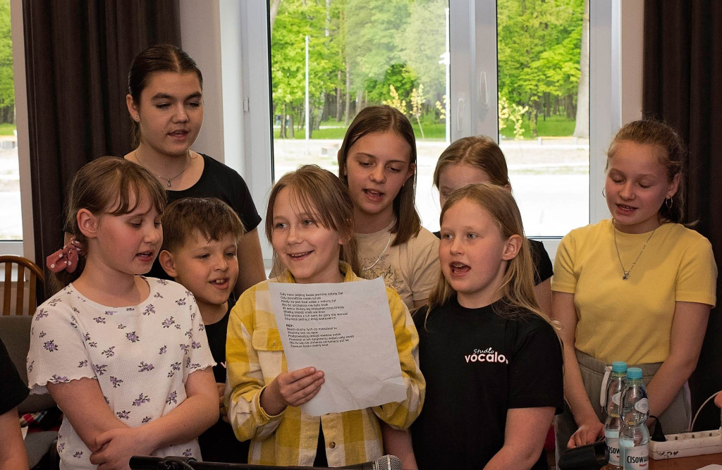 Młodzi koneccy artyści uczyli się śpiewu od znanej trenerki [zdjęcia]