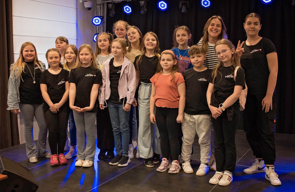 Młodzi koneccy artyści uczyli się śpiewu od znanej trenerki [zdjęcia]