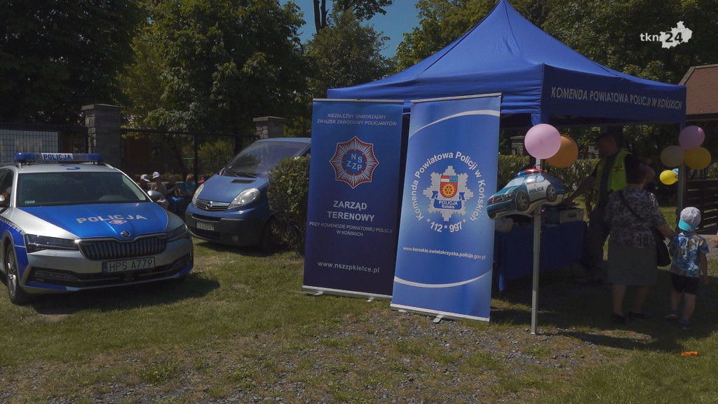 Profilaktyczny piknik na Dzień Dziecka w Końskich [wideo, zdjęcia]