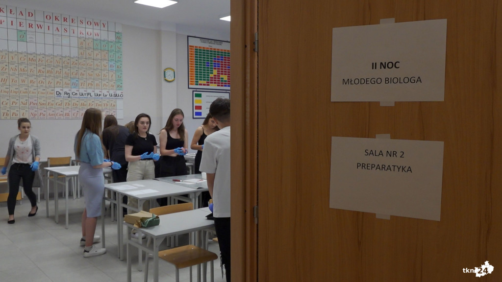 Noc Młodego Biologa w I LO w Końskich [wideo, zdjęcia]