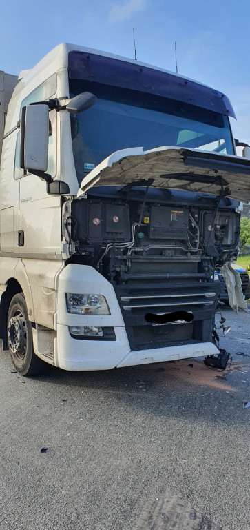 Wypadek na DK74 w miejscowości Barak [zdjęcia]