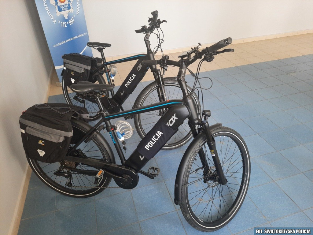 Policjanci będą patrolować Sielpię na nowych rowerach elektrycznych [wideo, zdjęcia]
