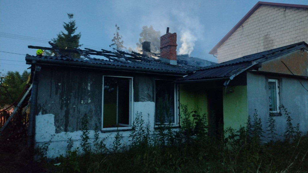 Radoszyce: Pożar domu w Węgrzynie