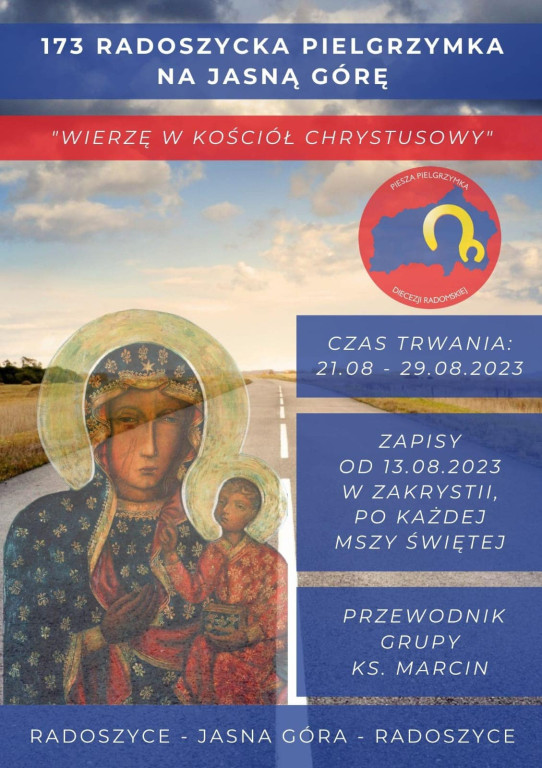 Znamy harmonogram tegorocznej Pielgrzymki Radoszyckiej