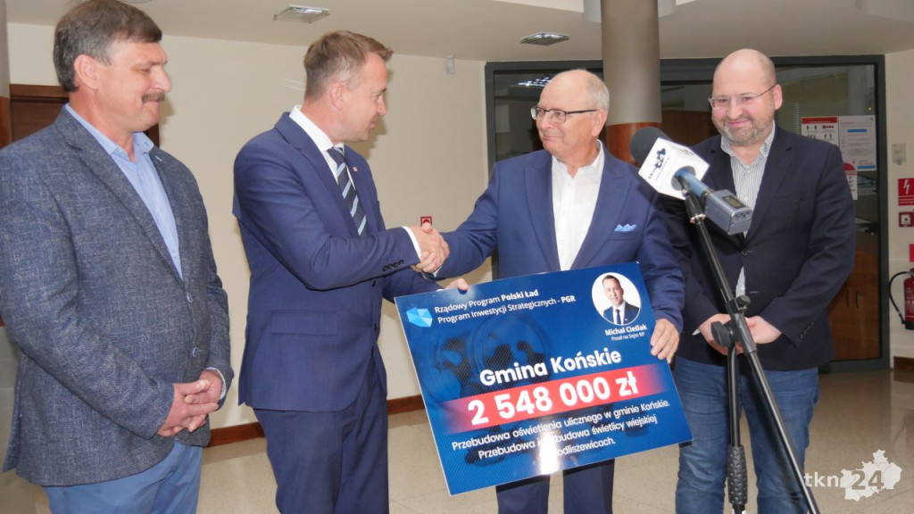 Adam Bielan i Michał Cieślak na otwartym spotkaniu w Końskich [wideo, zdjęcia]