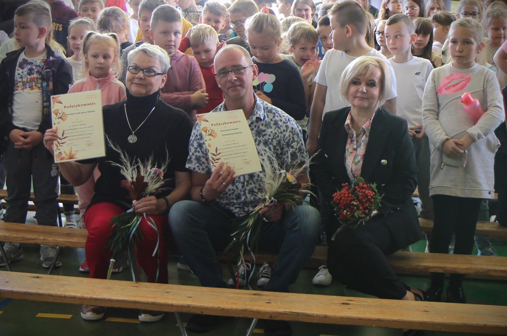 Artystyczne spotkanie w szkole w Rogowie [zdjęcia]