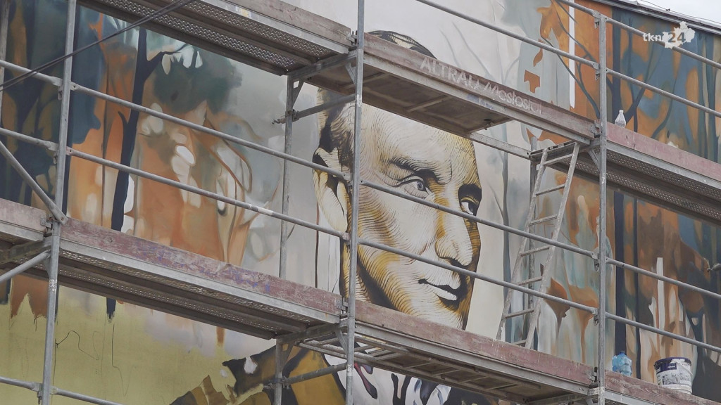 W Radoszycach powstaje Hubalowy mural. W niedzielę otwarcie [wideo]