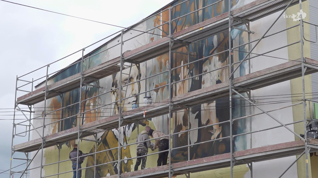 W Radoszycach powstaje Hubalowy mural. W niedzielę otwarcie [wideo]