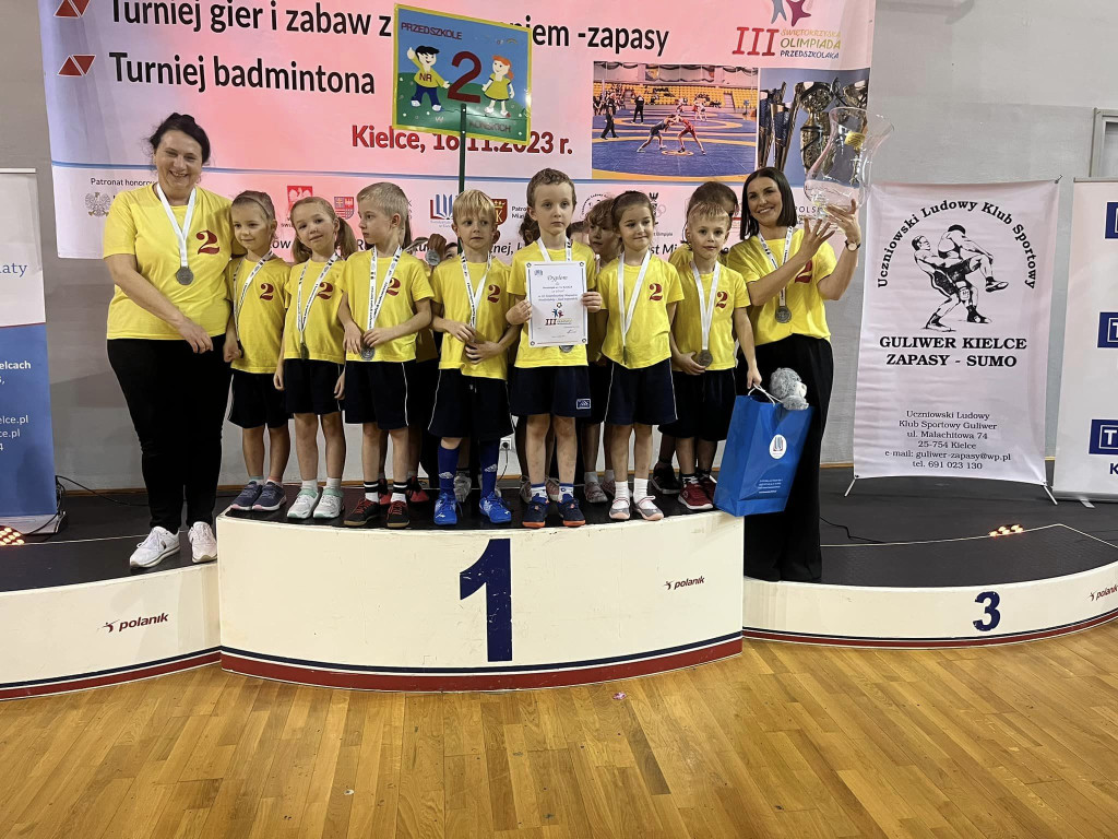 Przedszkole nr 2 na Świętokrzyskiej Olimpiadzie Przedszkolaka