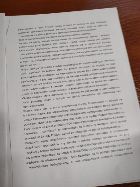 Radni powiatowi o anonimie dotyczącym szpitala [wideo]