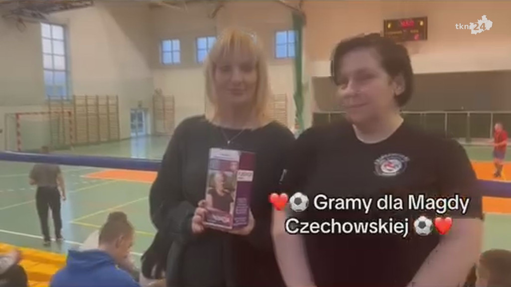 Zagrali w piłkę nożną dla Magdaleny Czechowskiej [wideo, zdjęcia]
