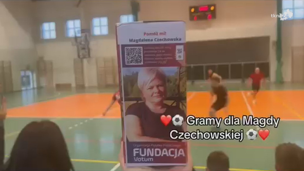 Zagrali w piłkę nożną dla Magdaleny Czechowskiej [wideo, zdjęcia]