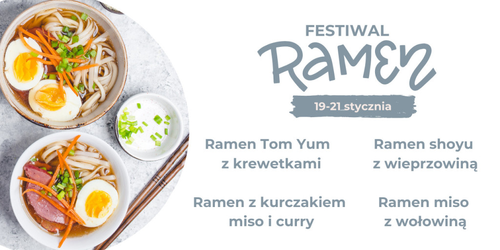 Po raz pierwszy w regionie! Festiwal Ramen w Prowincji, 19-21 stycznia