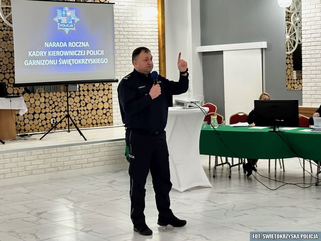 Podsumowali rok podczas narady kierownictwa świętokrzyskiej Policji [zdjęcia]