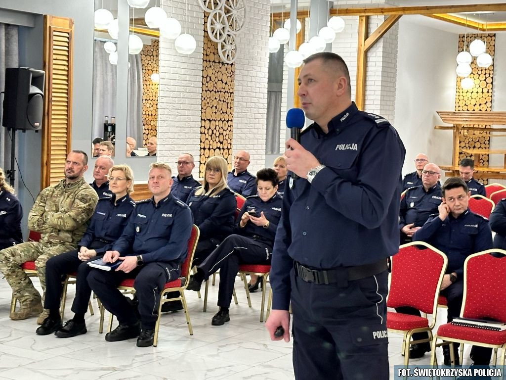 Podsumowali rok podczas narady kierownictwa świętokrzyskiej Policji [zdjęcia]