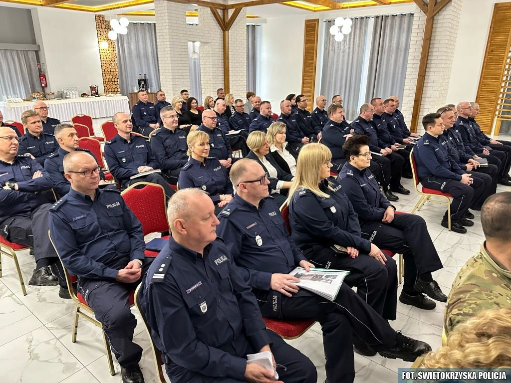 Podsumowali rok podczas narady kierownictwa świętokrzyskiej Policji [zdjęcia]