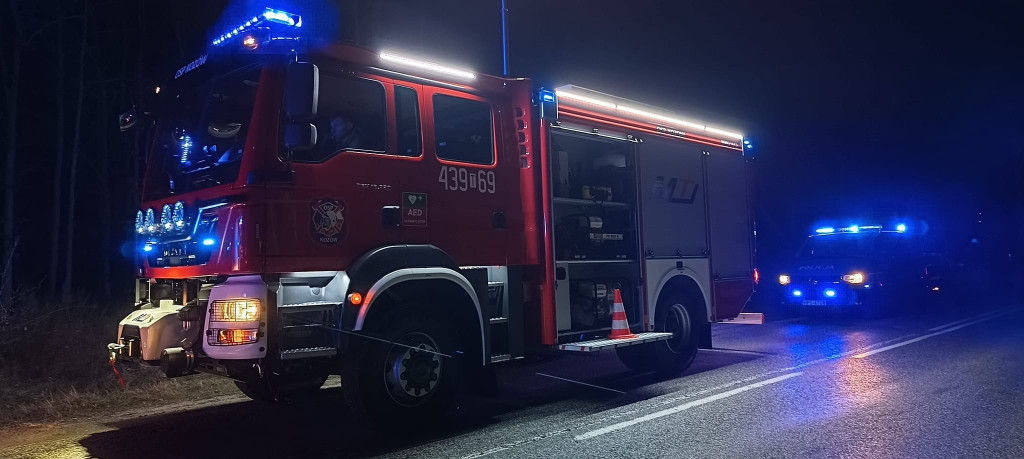 Pijany doprowadził do wypadku. Auto stanęło w płomieniach [zdjęcia]