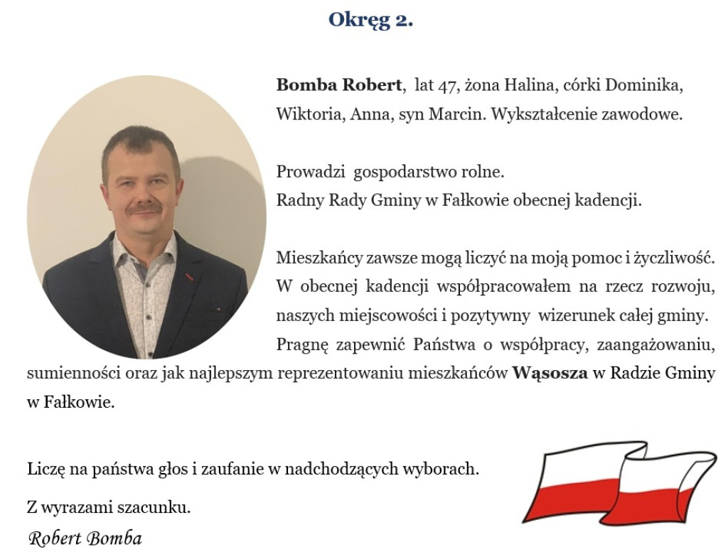 Rozwój Gminy naszym celem. Henryk Konieczny i KWW Samorząd Gminy Fałków - 2024 z apelem i prezentacją kandydatów
