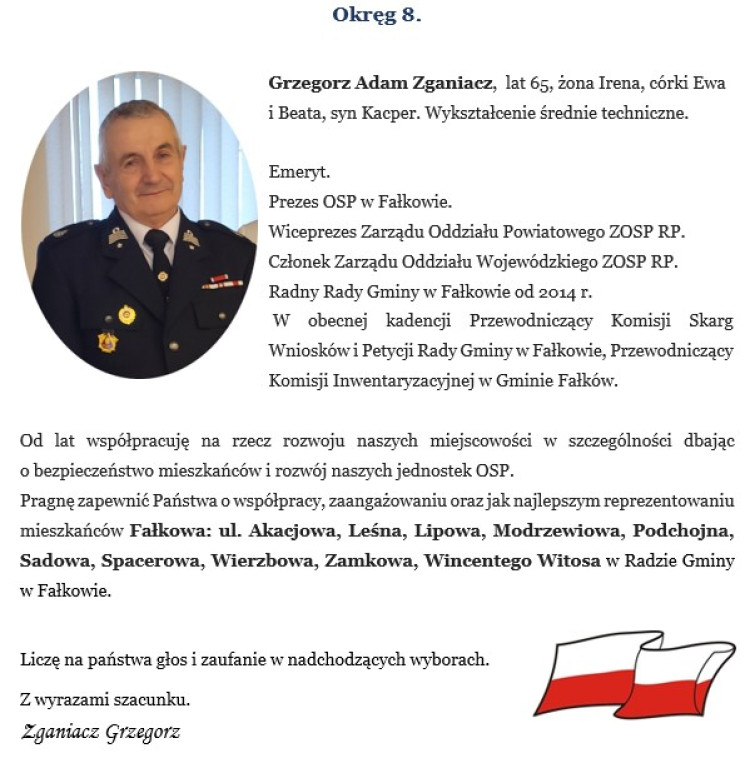 Rozwój Gminy naszym celem. Henryk Konieczny i KWW Samorząd Gminy Fałków - 2024 z apelem i prezentacją kandydatów