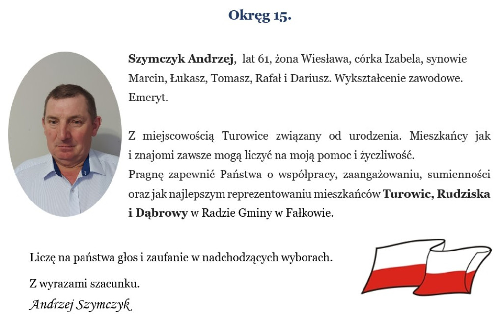 Rozwój Gminy naszym celem. Henryk Konieczny i KWW Samorząd Gminy Fałków - 2024 z apelem i prezentacją kandydatów