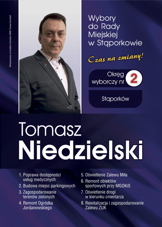 Kurcbart prezentuje postulaty dla gminy Stąporków i drużynę radnych