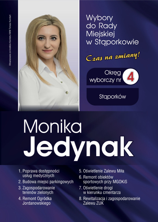 Kurcbart prezentuje postulaty dla gminy Stąporków i drużynę radnych