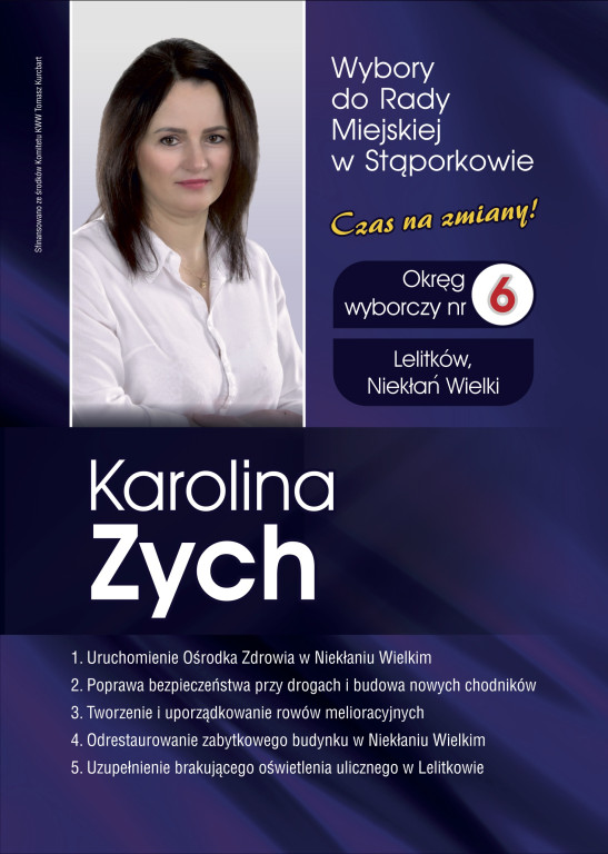 Kurcbart prezentuje postulaty dla gminy Stąporków i drużynę radnych