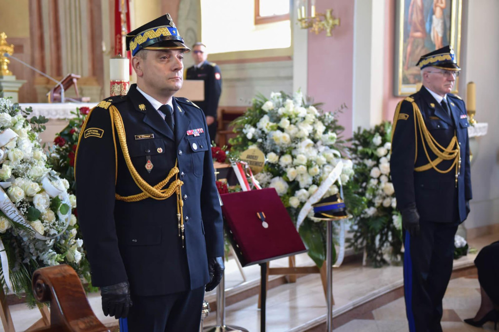 Uroczystości pogrzebowe śp. st. bryg. w st. spocz. Andrzeja Wyciszkiewicza