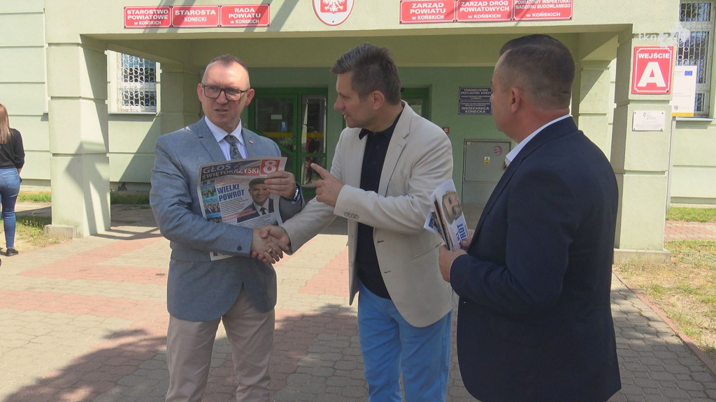 Jacek Włosowicz na kampanijnym szlaku w Końskich [wideo, zdjęcia]