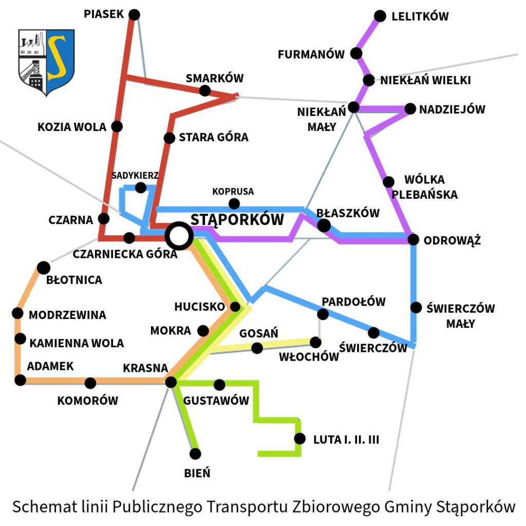 Sześć nowych linii komunikacji publicznej ruszyło w gminie Stąporków