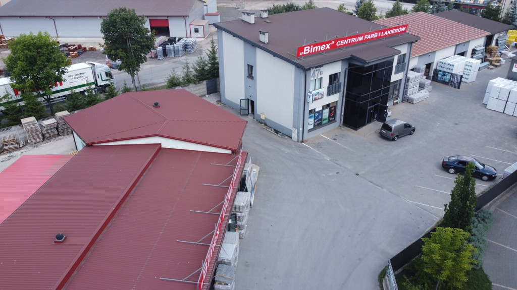 Bimex w Końskich. Materiały budowlane, farby, lakiery, drzwi
