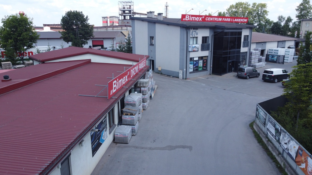 Bimex w Końskich. Materiały budowlane, farby, lakiery, drzwi