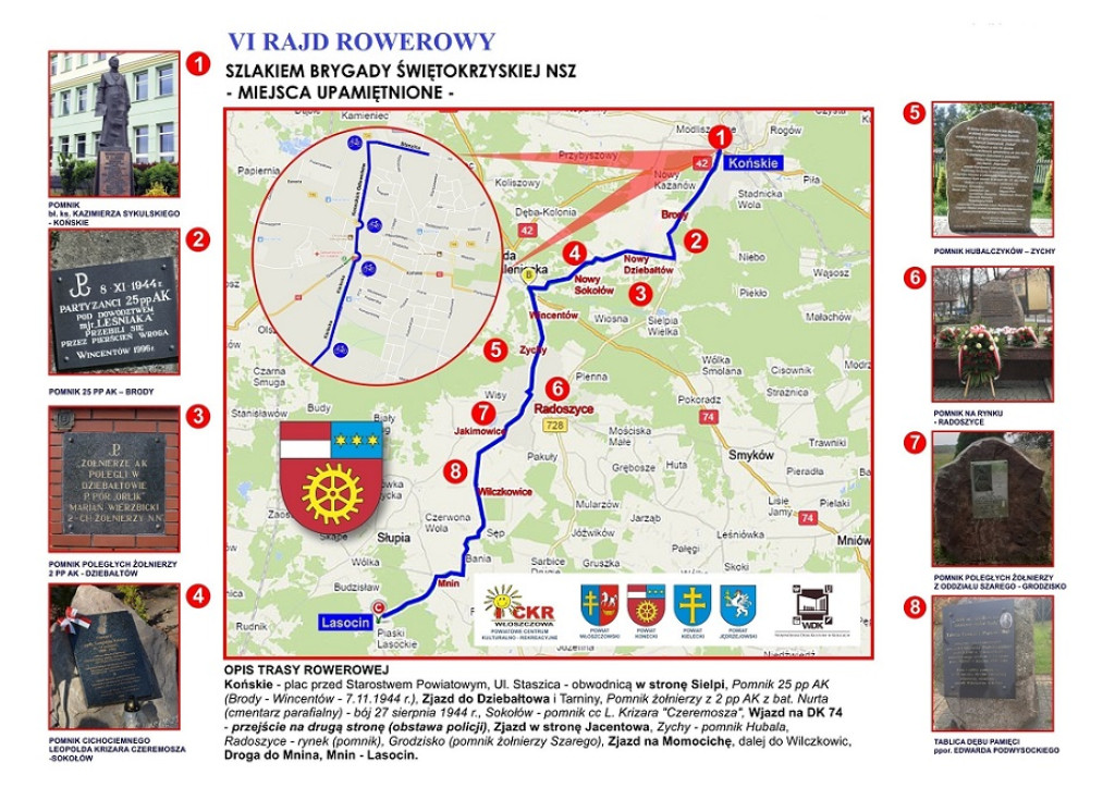 Rowerami pojadą Szlakiem Brygady Świętokrzyskiej NSZ