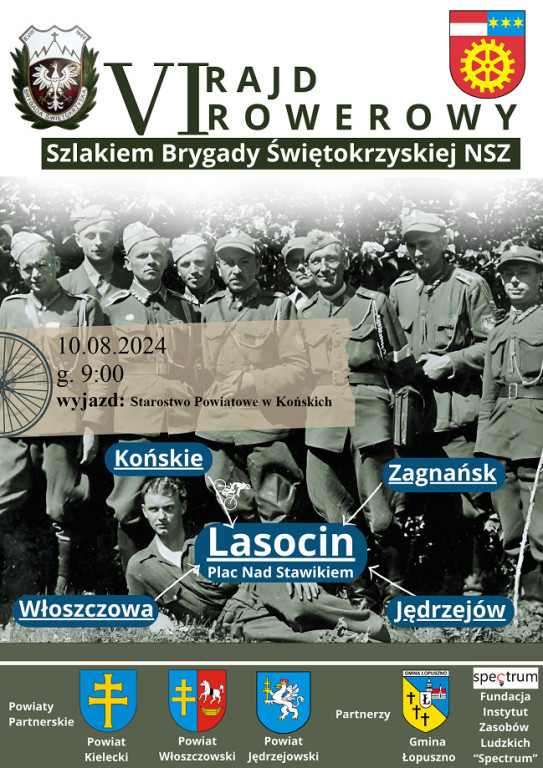 Rowerami pojadą Szlakiem Brygady Świętokrzyskiej NSZ