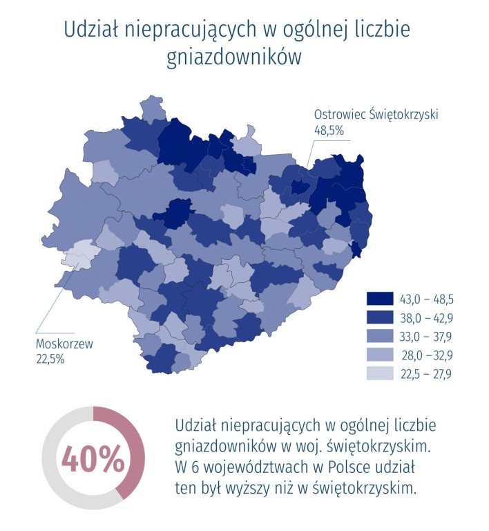 Gniazdownictwo w województwie świętokrzyskim. Ilu młodych dorosłych zostaje w domu rodzinnym?