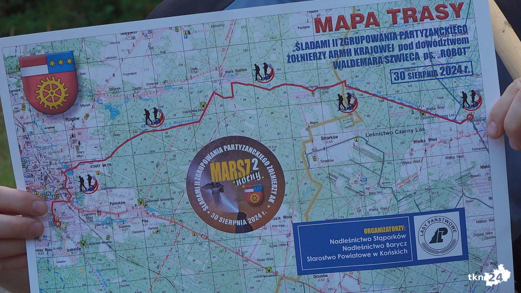 Powiat konecki zaprosił na nocny patriotyczny marsz [wideo, zdjęcia]