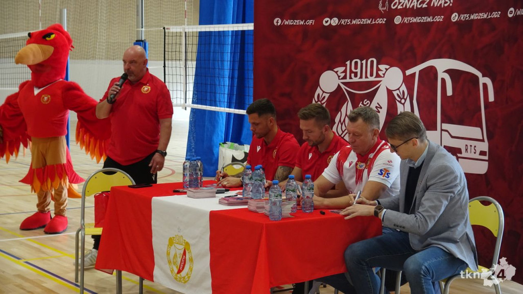 Widzew w Końskich! Znani piłkarze opowiadali młodzieży o klubie [wideo, zdjęcia]