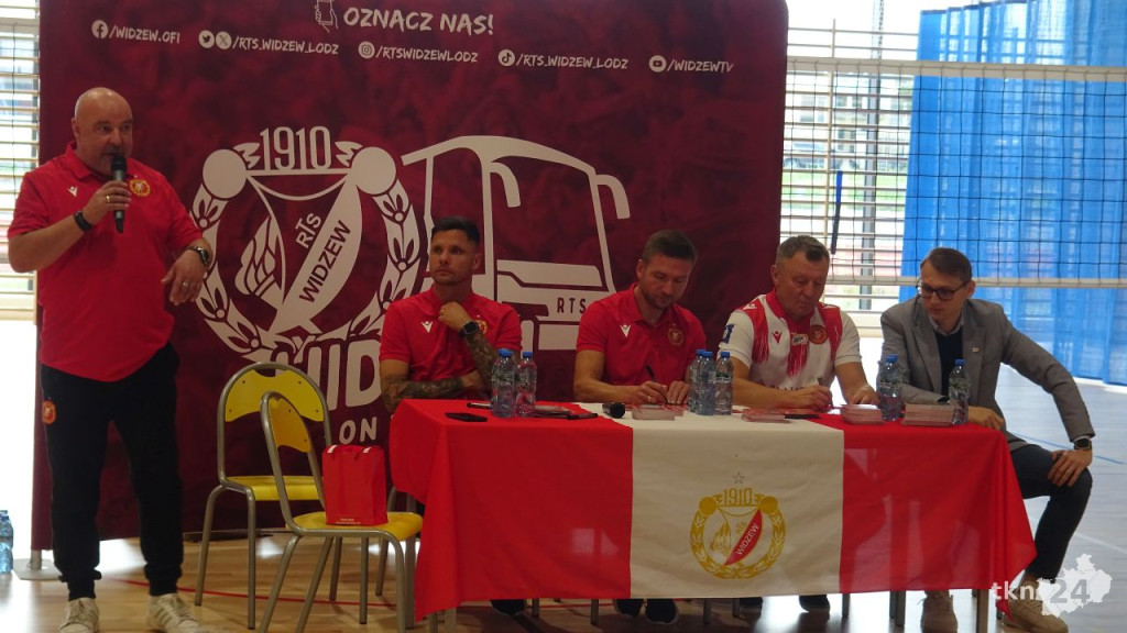 Widzew w Końskich! Znani piłkarze opowiadali młodzieży o klubie [wideo, zdjęcia]