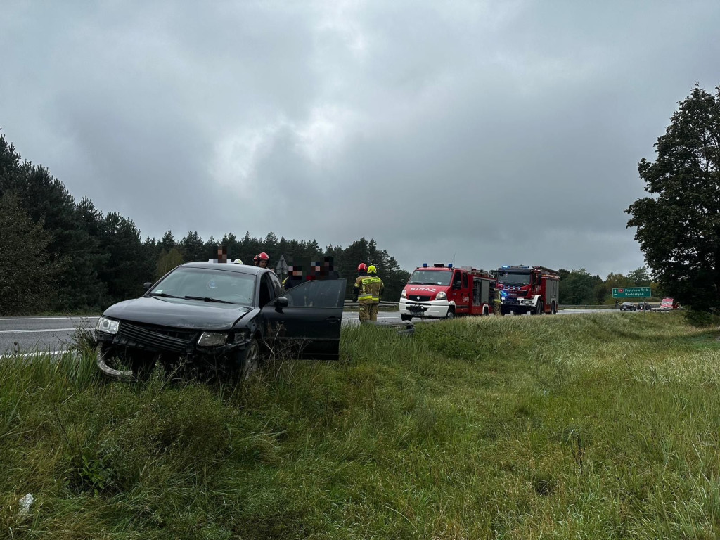 Kolizja na DK74 w Jacentowie w gminie Radoszyce