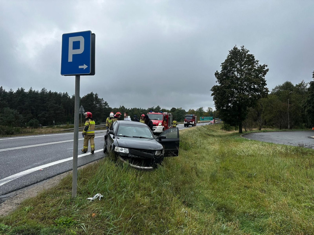 Kolizja na DK74 w Jacentowie w gminie Radoszyce