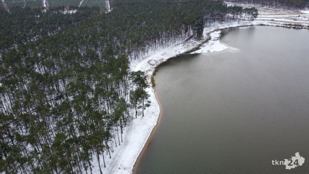 Sielpia oprószona śniegiem. Zobaczcie zdjęcia z lotu ptaka