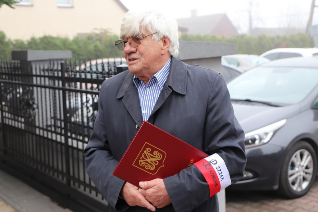 Władze powiatu koneckiego upamiętniły Tadeusza Jencza ps. `Allan` [zdjęcia]