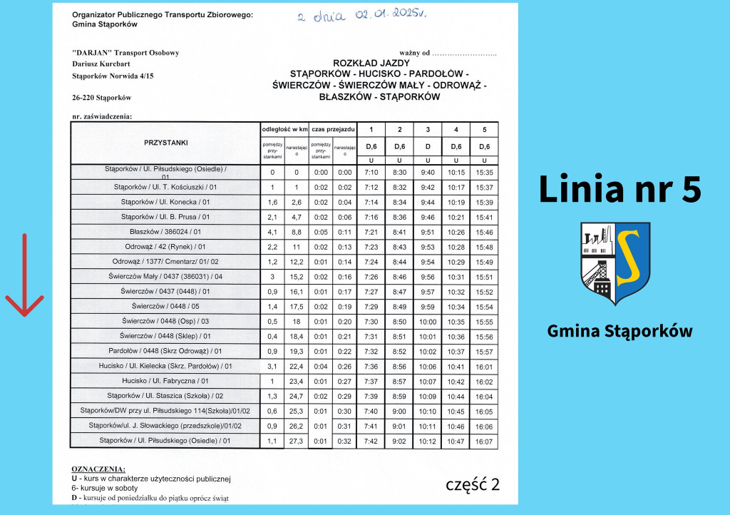 Stąporków rozwija transport zbiorowy. Publikujemy rozkłady jazdy