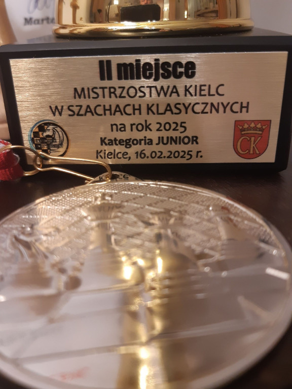 Piotr Kowalczyk ze Stąporkowa został wicemistrzem Kielc w szachach