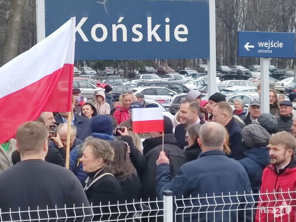 Karol Nawrocki w Końskich. Wzywał do debaty Rafała Trzaskowskiego [wideo, zdjęcia]
