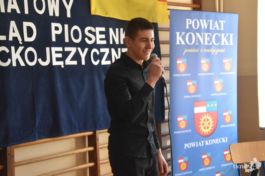 XII Powiatowy Przegląd Piosenki Niemieckojęzycznej w koneckim Ekonomiku [wideo, zdjęcia]