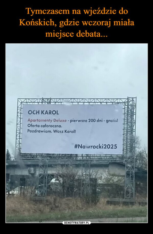 Debata prezydencka w Końskich w krzywym zwierciadle. Zobaczcie memy internautów