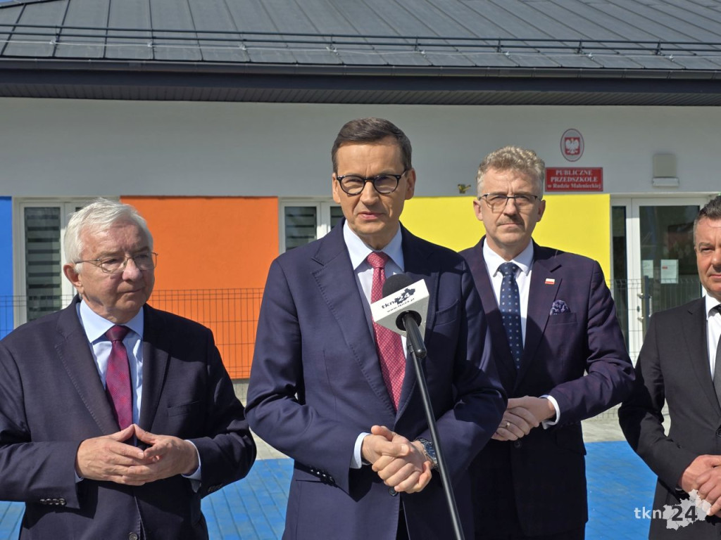 Były premier Mateusz Morawiecki odwiedził Rudę Maleniecką i Końskie [wideo, zdjęcia]